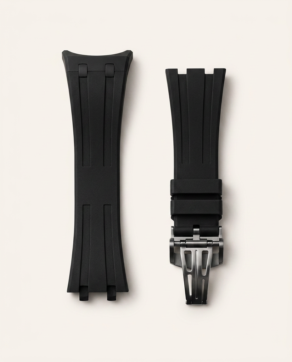 Noir Rubber Strap